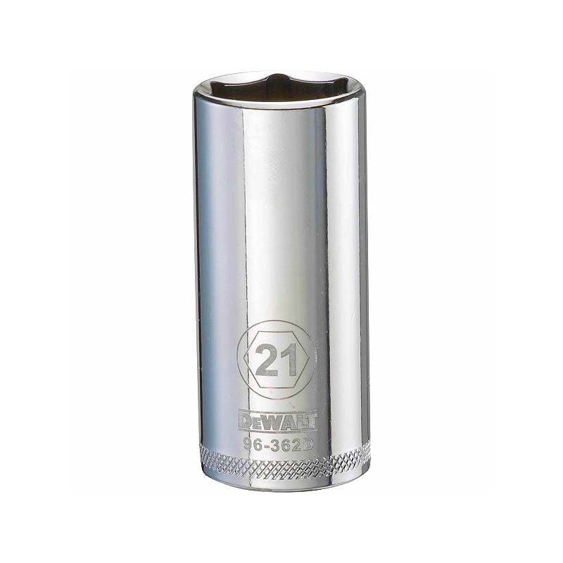 DeWalt 21mm 3/8in Drive 6pt Metric Deep Socket
