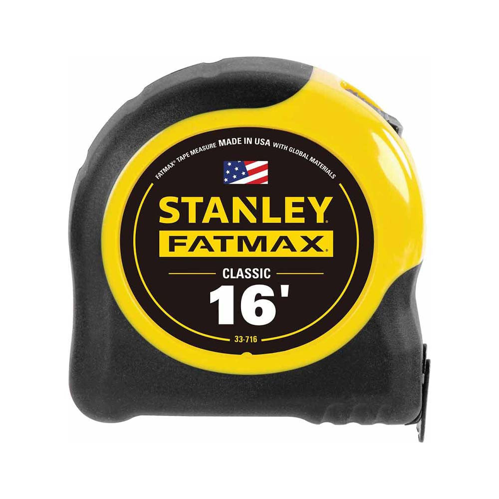 Stanley 33716 1-1/4 Inch x 16 foot FATMAX Classic SAE Tape Measure