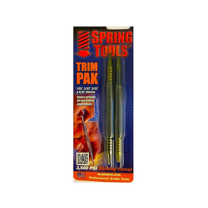 Spring Tools 2pc Double Ended Trim Pak Combination Nail Set
