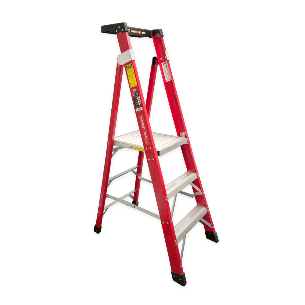 Summit 3' Fibreglass Platform Ladder with 300lb Load Capacity