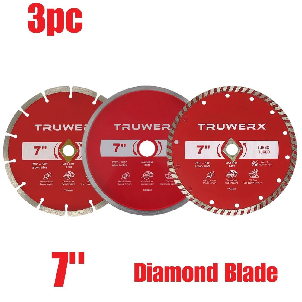Truwerx 46042 7 inch Turbo Rim Diamond Blade