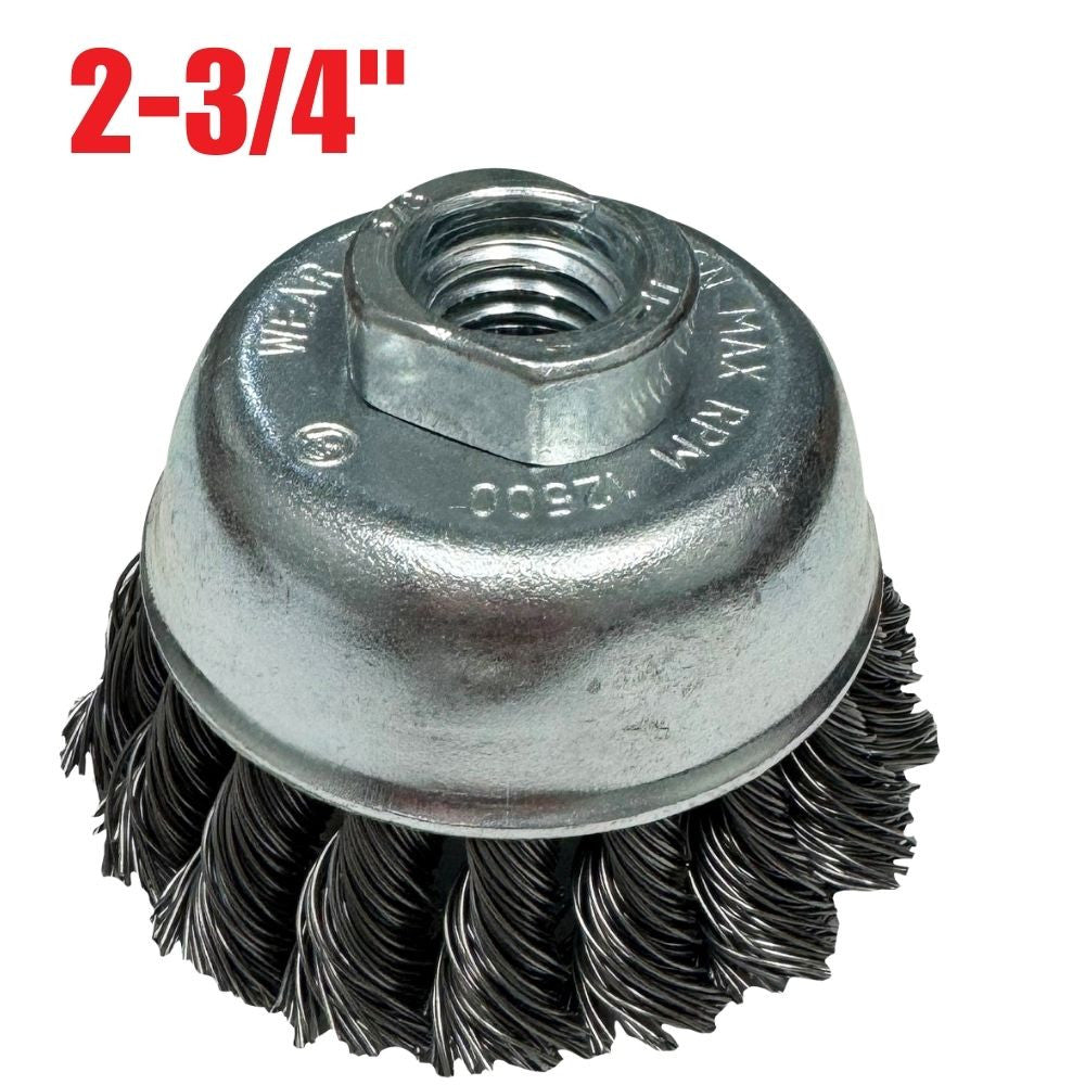 Truwerx 54612 2-3/4 Inch Knotted Wire Cup Brush
