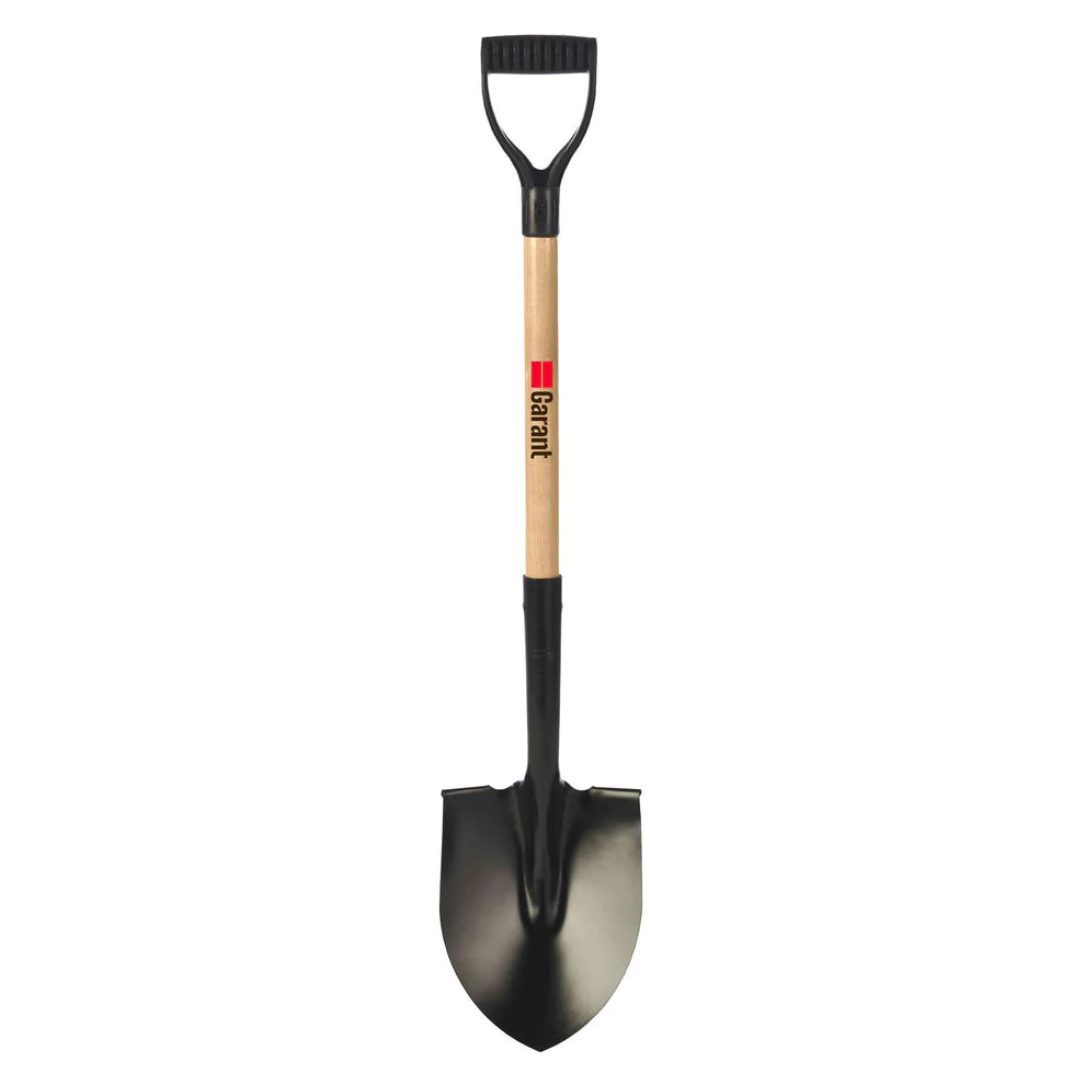 Garant Round Mouth Shovel with D-Grip Wooden Handle