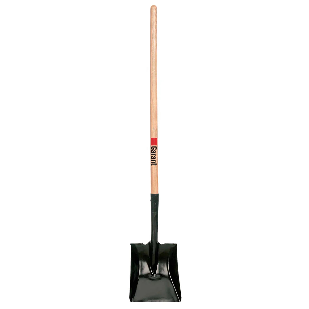 Garant Square Mouth Shovel with Long Wooden Handle