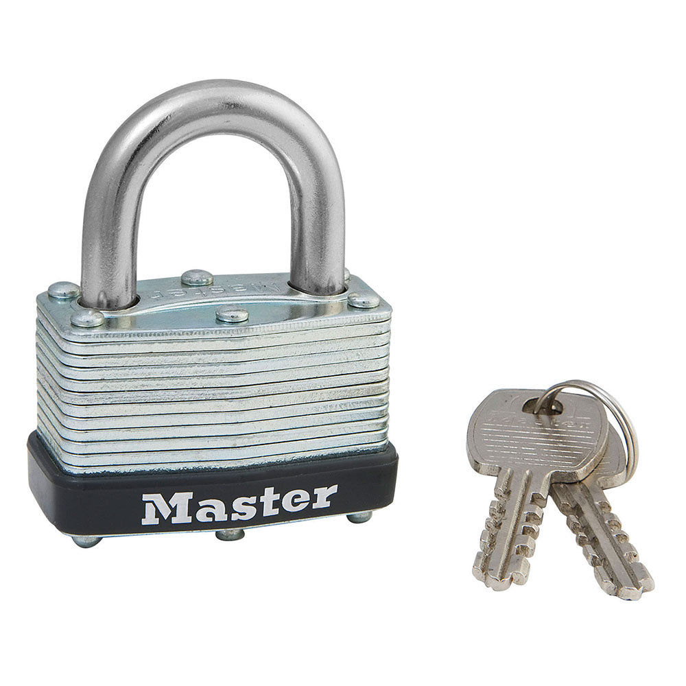 Master Lock 1-3/4in Wide Laminated Steel Warded Padlock