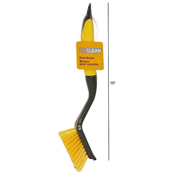 EZ Clean 10in Dish Brush with Ergonomic Handle