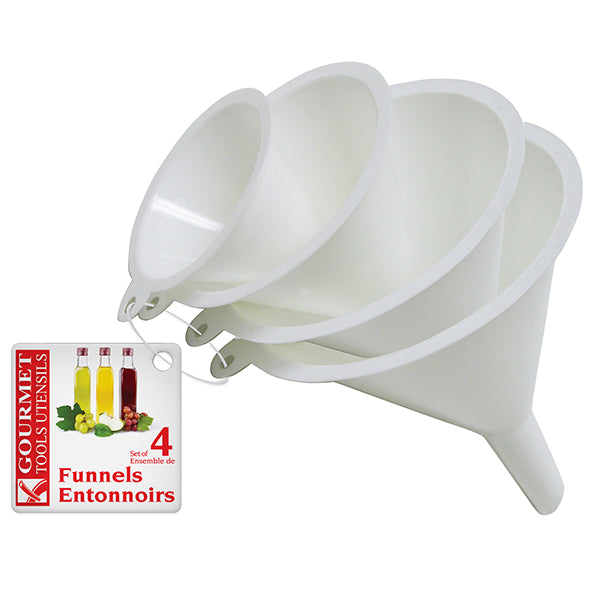 Modern Houseware 3pc Plastic Funnel Set