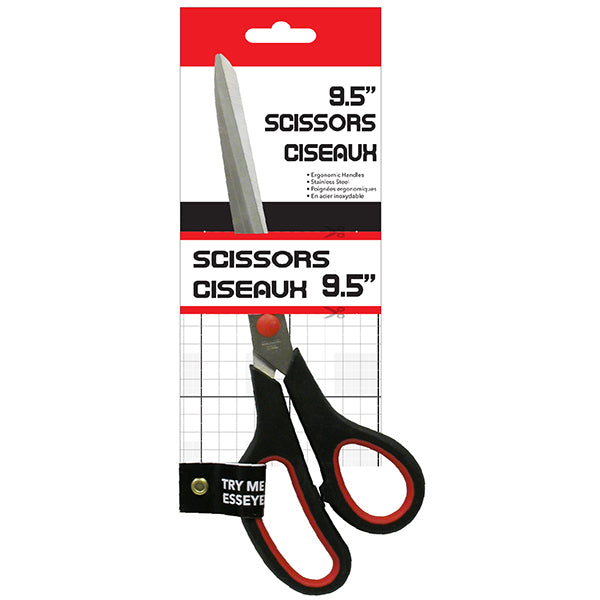 Modern Houseware 9.5in Stainless Steel Scissors with 2-Tone Grip Handle