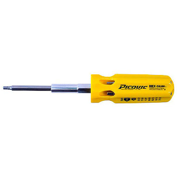 PICQUIC HEX-CALIBRE SAE 7-in1 Magnetic Multi-Bit Screwdriver