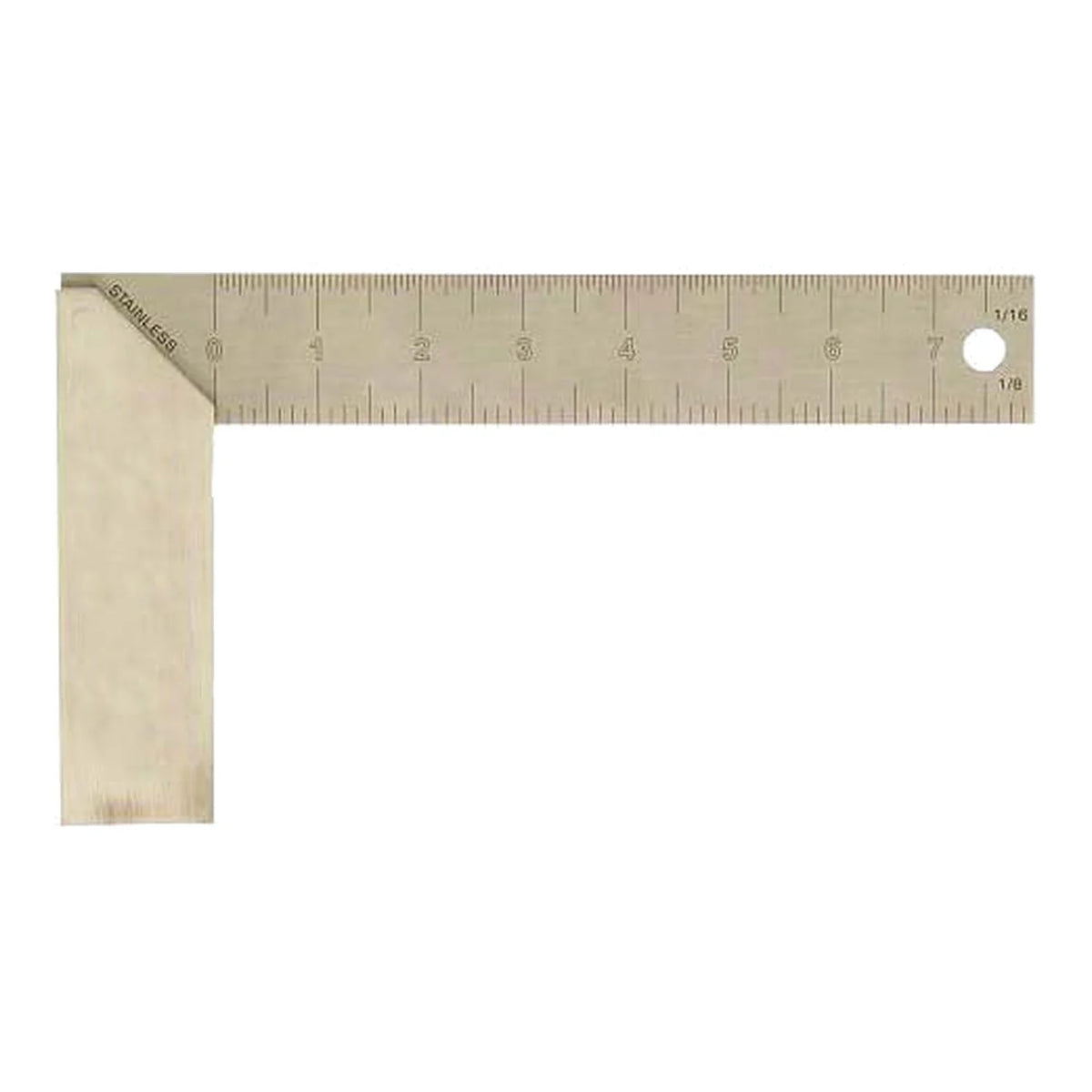 ROK 28535 8 in professional try-square with aluminum handle