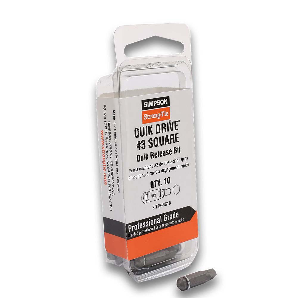 SIMPSON Strong-Tie Quik Drive T25 6-Lobe Drive Bits - 3pk