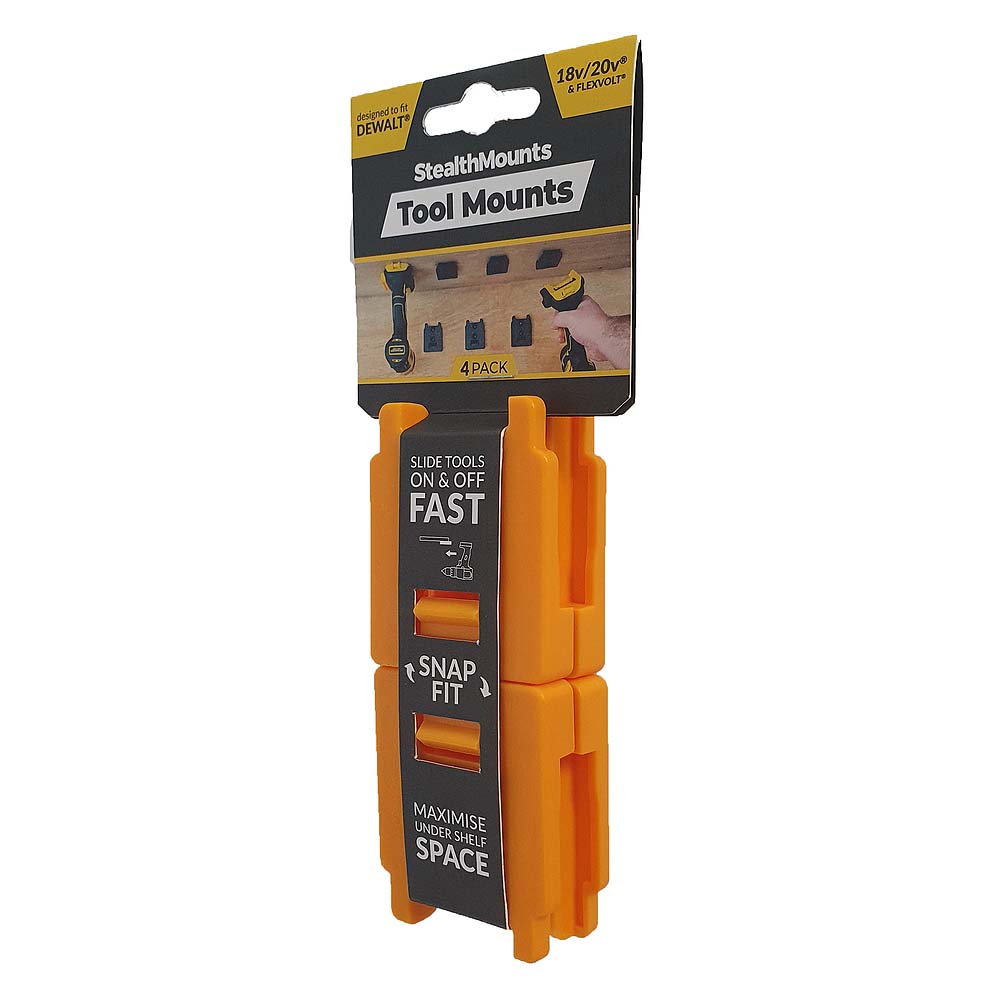 StealthMounts DeWalt 18V / 20V Tool Mounts - 4pk