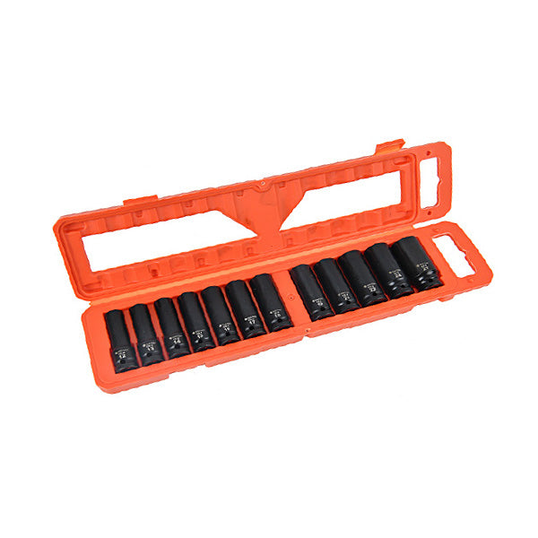 Tactix 12pc 1/2in Drive Metric Deep Impact Socket Set