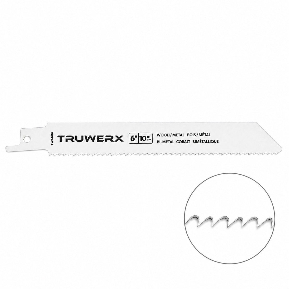 Truwerx 5pk 10 TPI General Purpose Reciprocating Saw Blades