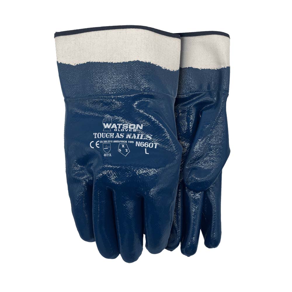 Watson Tough As Nails Nitrile Coated Gloves - Large
