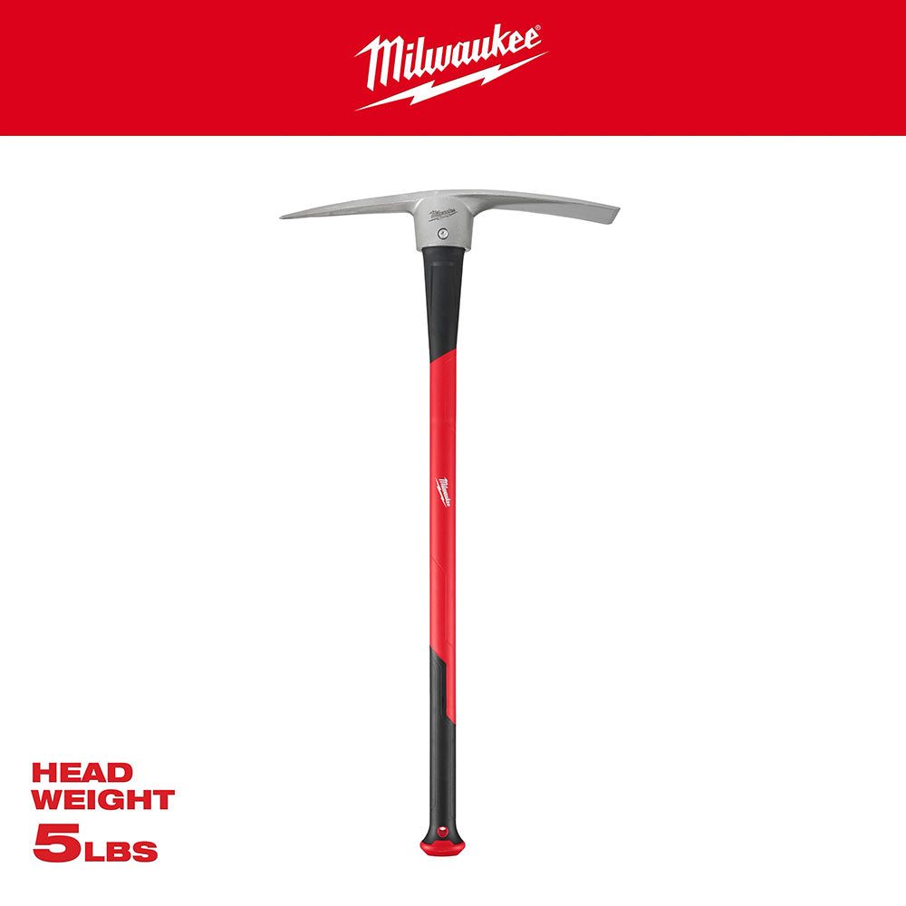 Milwaukee 5lb Pick Mattock with 36in Handle