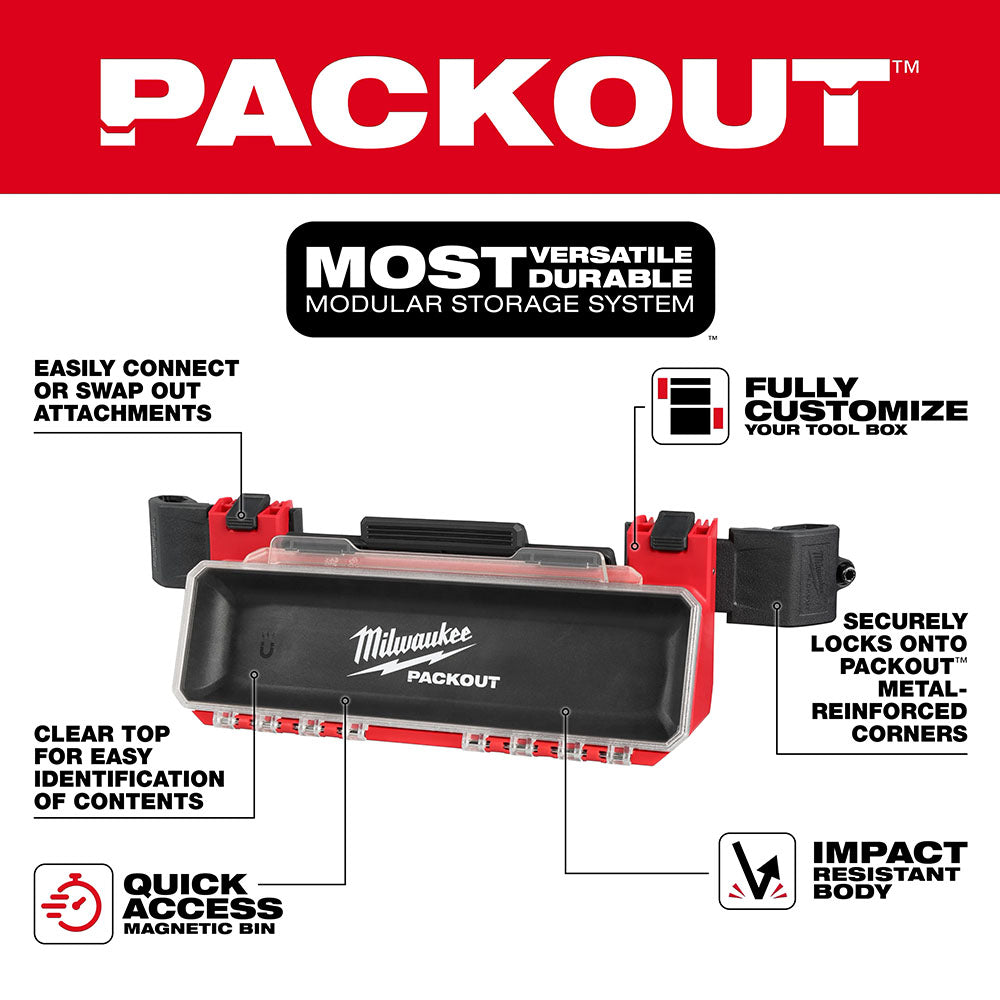 Milwaukee PACKOU Tool Box Magnetic Bin Attachment