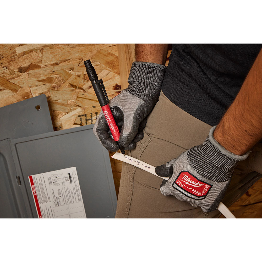 Milwaukee INKZALL Double Sided Black Jobsite Marker - Fine Point & Ultra Fine Tip