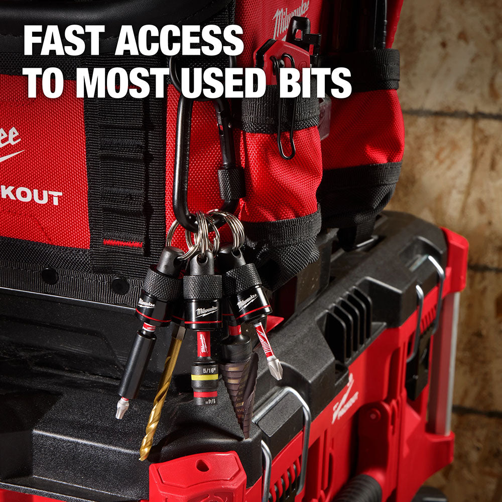 Milwaukee 5pc Bit Holder with Carabiner