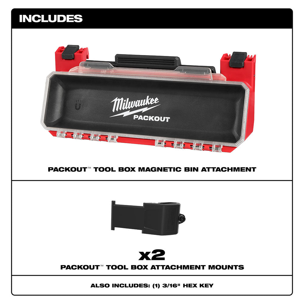 Milwaukee PACKOU Tool Box Magnetic Bin Attachment