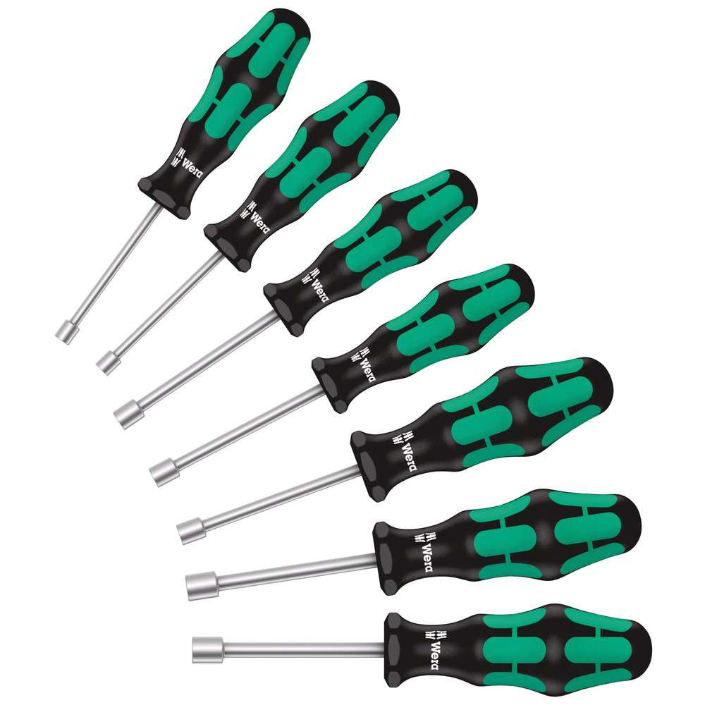 Wera 05029510001 395 HO/7 SM 7pc Metric Hollow Shaft Nut Driver Set