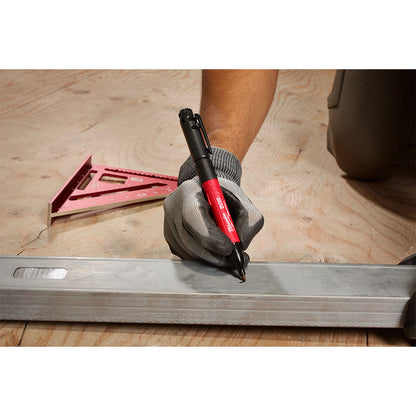 Milwaukee INKZALL Double Sided Black Jobsite Marker - Fine Point & Chisel Tip