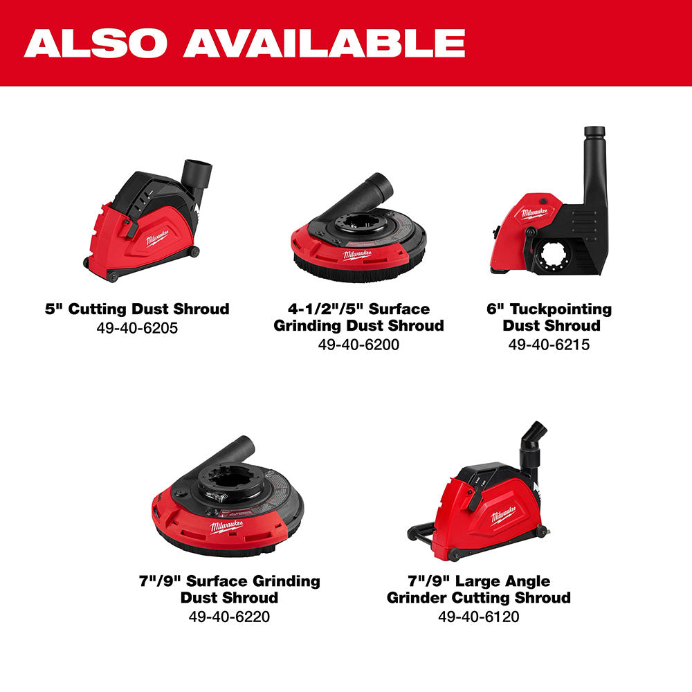 Milwaukee 7in / 9in Surface Grinding Dust Shroud