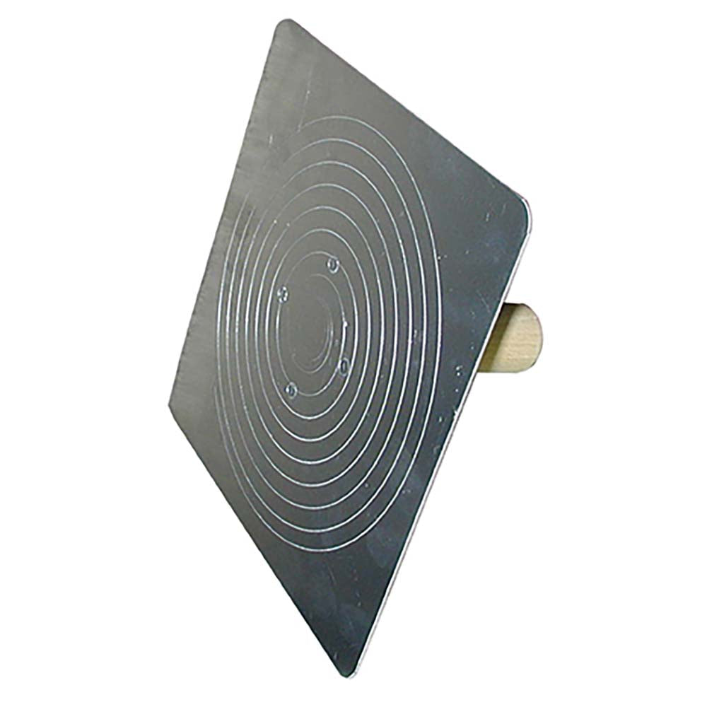 Richard 10in x 10in Square Aluminum Hawk with Wood Handle