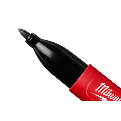 Milwaukee INKZALL Double Sided Black Jobsite Marker - Fine Point & Chisel Tip