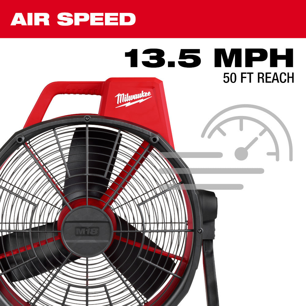 Milwaukee 0821-20 M18 Cordless Brushless Mounting Fan (Tool Only)