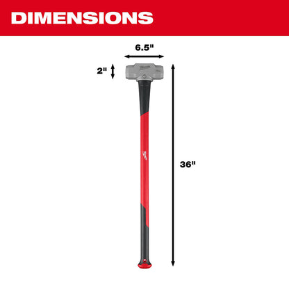Milwaukee 8lb Sledge Hammer with 36in Handle