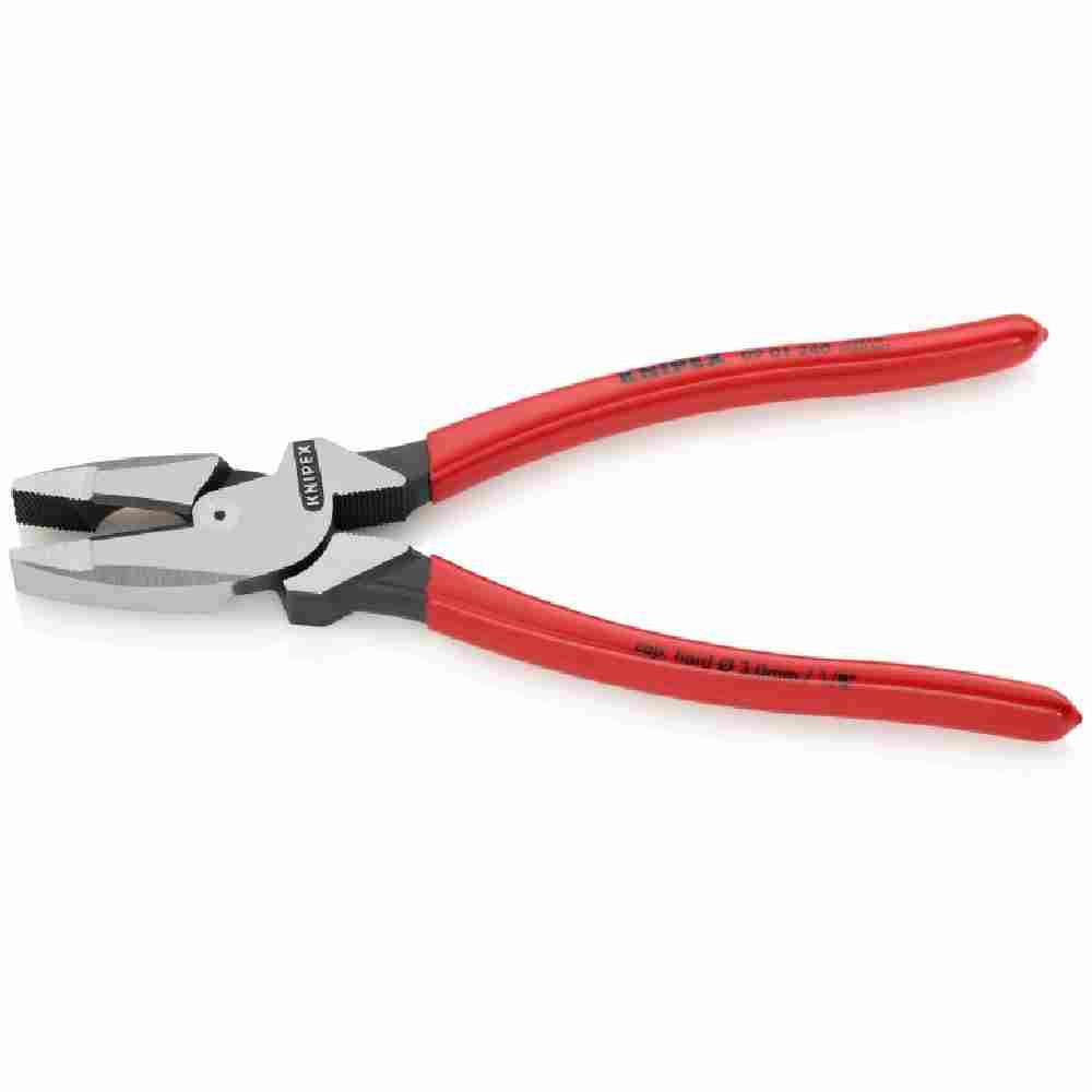Knipex 9-1/2 inch High Leverage Combination Pliers looking at pliers with the jaw open
