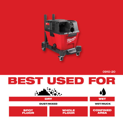 Milwaukee 0910-20 M18 FUEL 6 Gal Brushless Wet/Dry Vacuum (Tool Only)