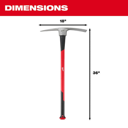 Milwaukee 5lb Pick Mattock with 36in Handle