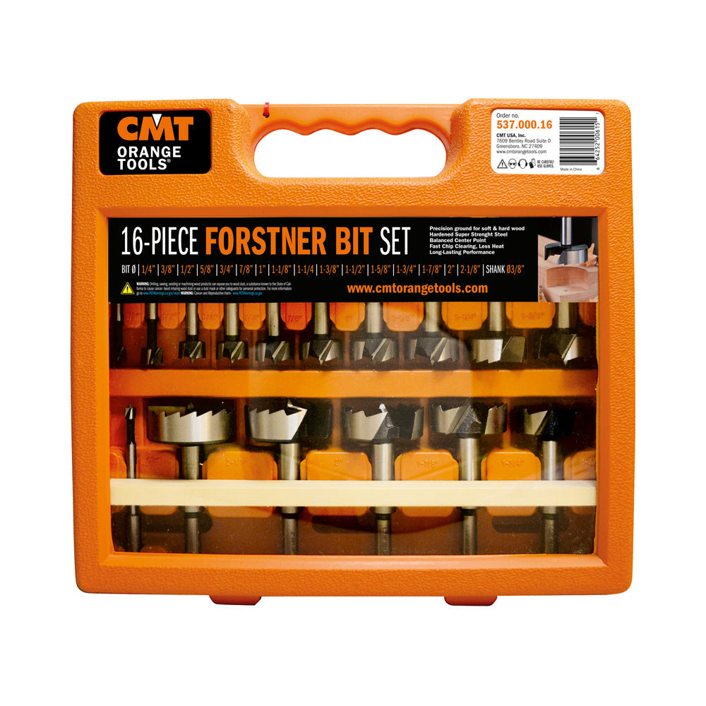 CMT 16pc Forstner Bit Set
