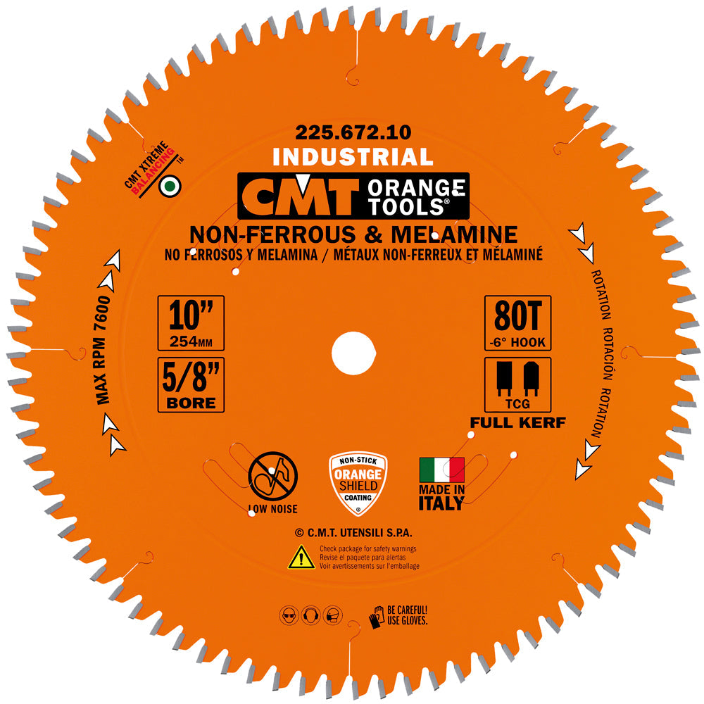 CMT 10in x 72T Non-Ferrous Metal Circular Saw Blade