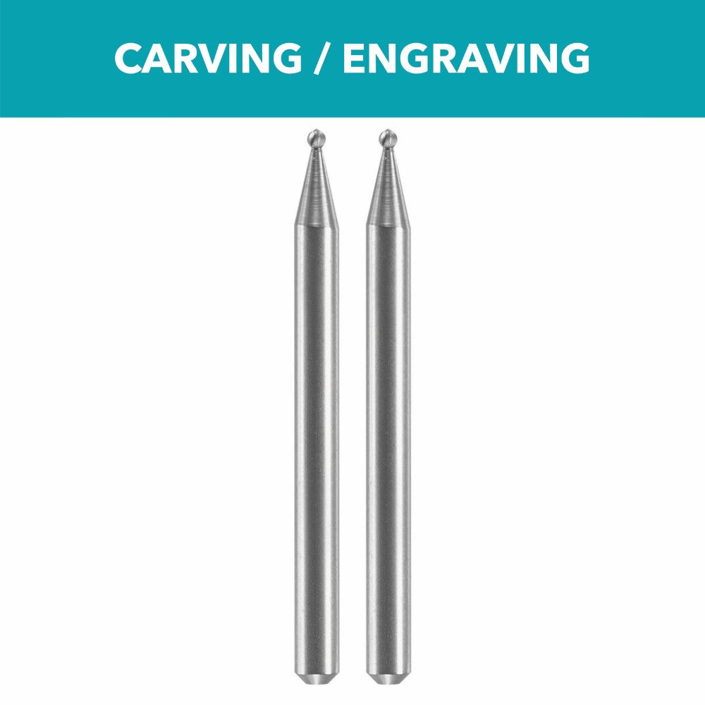 Dremel 1/16in Ball Engraving Cutter Bits with 1/8in Shank - 2pk