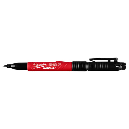 Milwaukee INKZALL Double Sided Black Jobsite Marker - Fine Point & Ultra Fine Tip