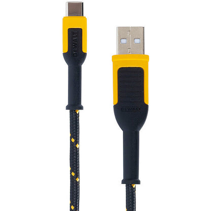 DeWalt 4' Reinforced Braided Cable for USB-C to USB-A