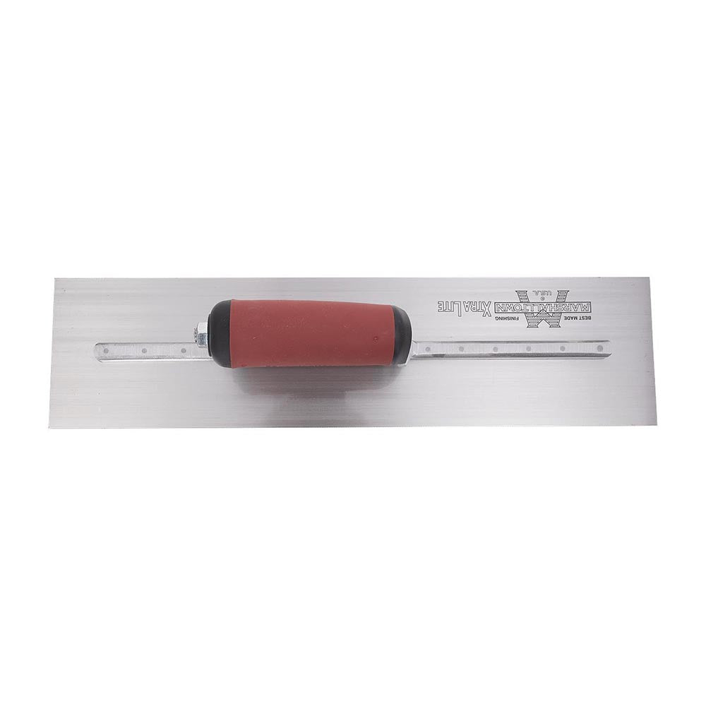 Marshalltown 16in x 4in Carbon Steel Finishing Trowel with Curved DuraSoft Handle