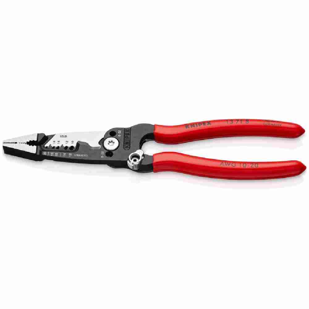 Knipex 13718SBA 8 inch 10-20 AWG Forged Wire Stripper