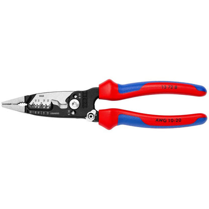 Knipex 13728SBA 8 inch 10-20 AWG Forged Comfort Wire Stripper