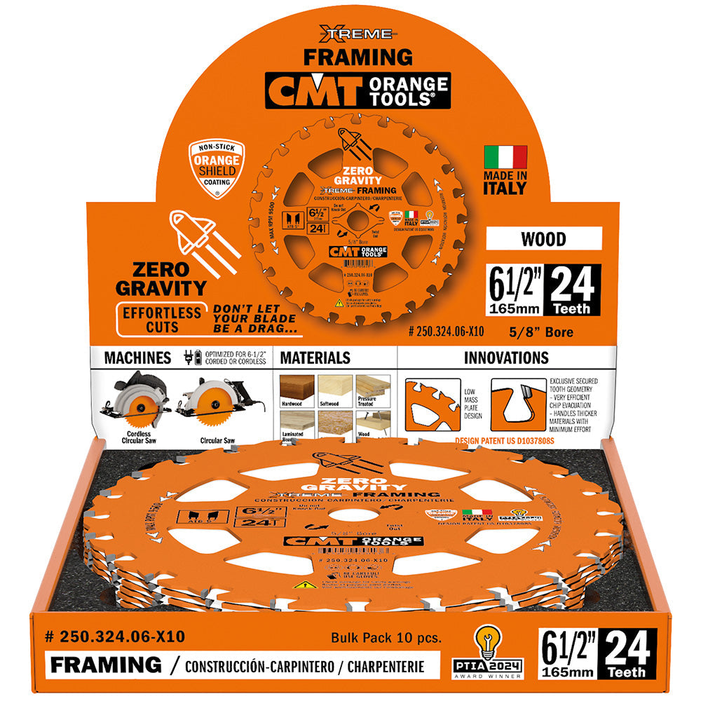 CMT 7-1/4in 24T Xtreme Framing Circular Saw Blade