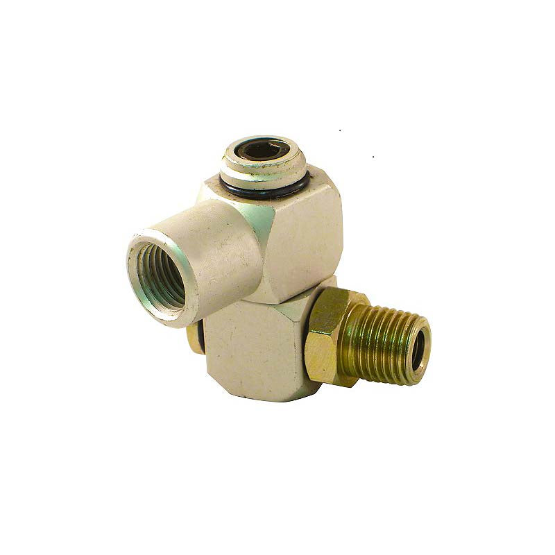 ROK Air Hose Dual-Swivel Connector 1/4in NPT