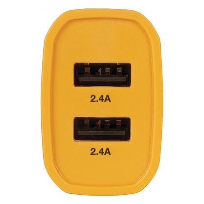 DeWalt 24W 2-Port Mobile USB Car Charger