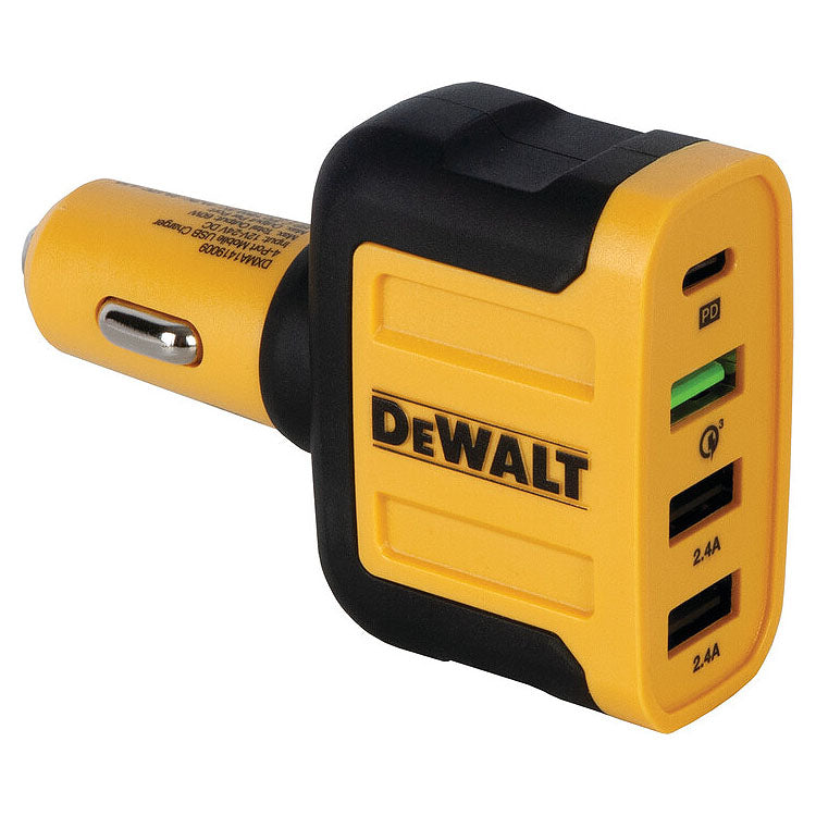 DeWalt 4-Port Mobile USB PD Car Charger