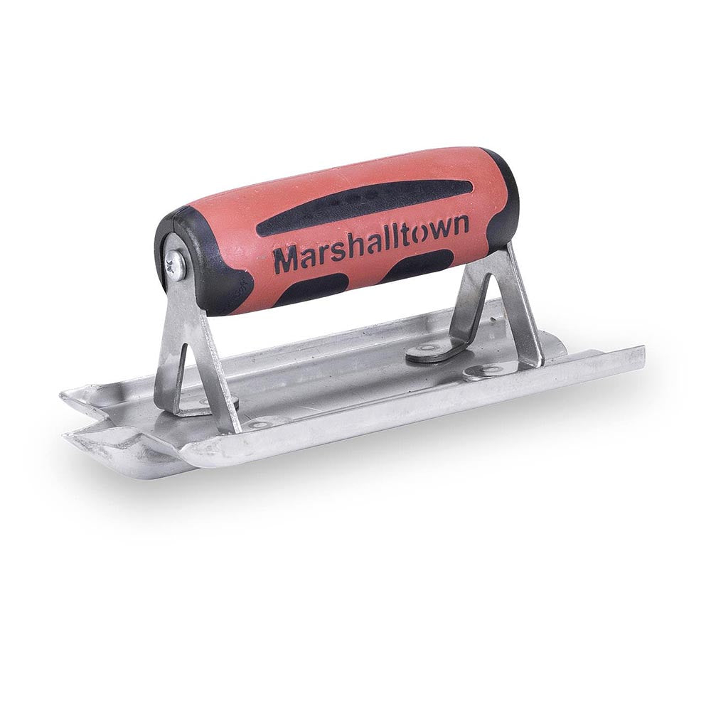 Marshalltown 6in x 3in Stainless Steal Concrete Hand Groover with DuraSoft Handle