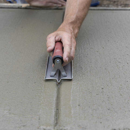 Marshalltown 6in x 3in Stainless Steal Concrete Hand Groover with DuraSoft Handle