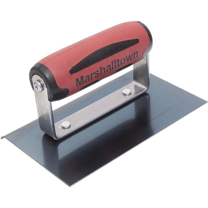 Marshalltown 6in x 3in Straight End Blue Steel Edger with DuraSoft Handle