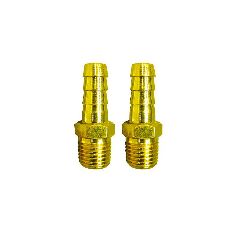 ROK 1/4in Male - 3/8in Hose Barbs - 2pk